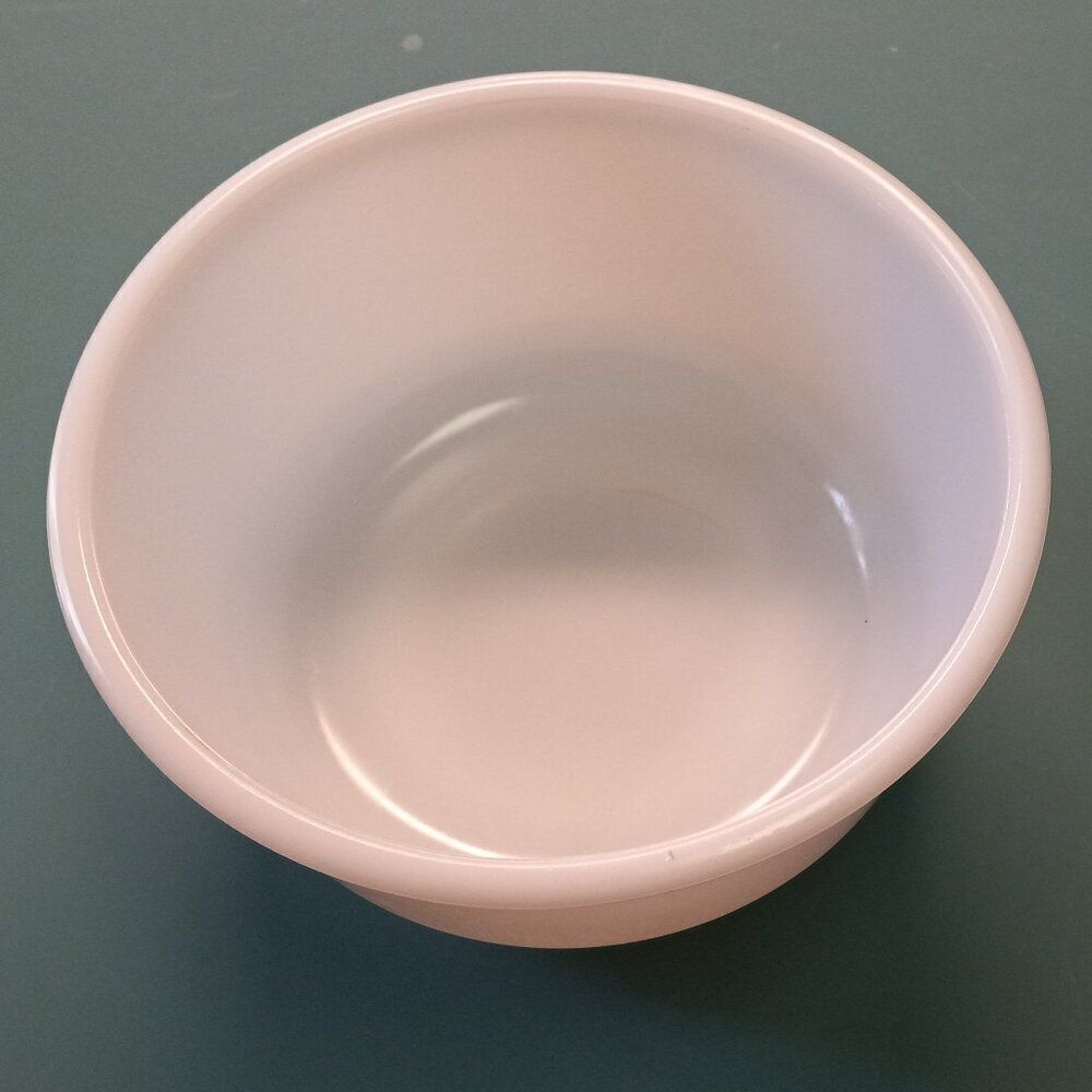 Vintage Large White Ring around Bottom Edge Mixing Bowl Cottagecore Kitsch